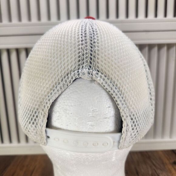 Choko Snap-On Hat Cap Snapback Red White Blue USA Mesh Tools Mens Dad Authentics - Picture 5 of 10